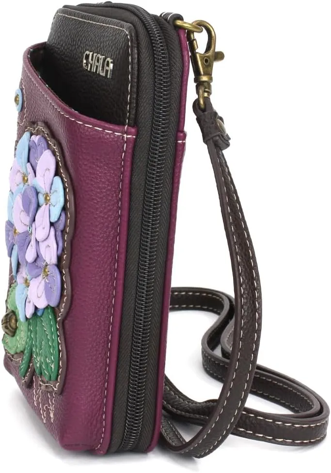 CHALA Wallet Crossbody Cell Phone Purse - Women Faux Leather Multicolor Handbag with Adjustable Strap