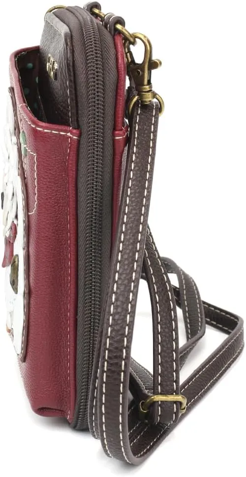CHALA Wallet Crossbody Cell Phone Purse - Women Faux Leather Multicolor Handbag with Adjustable Strap