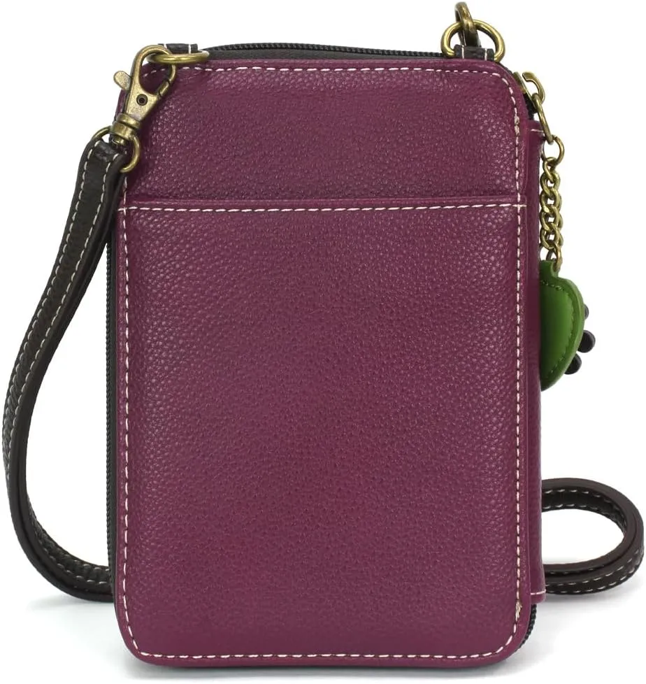 CHALA Wallet Crossbody Cell Phone Purse - Women Faux Leather Multicolor Handbag with Adjustable Strap