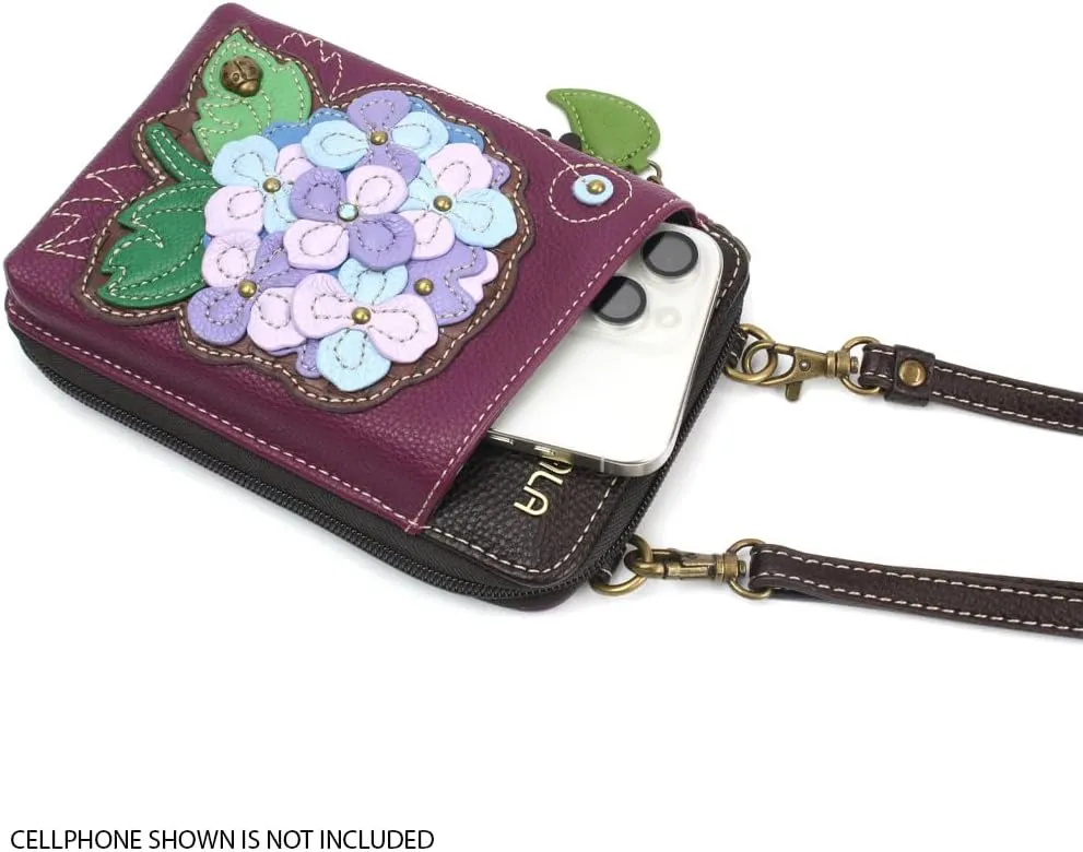 CHALA Wallet Crossbody Cell Phone Purse - Women Faux Leather Multicolor Handbag with Adjustable Strap