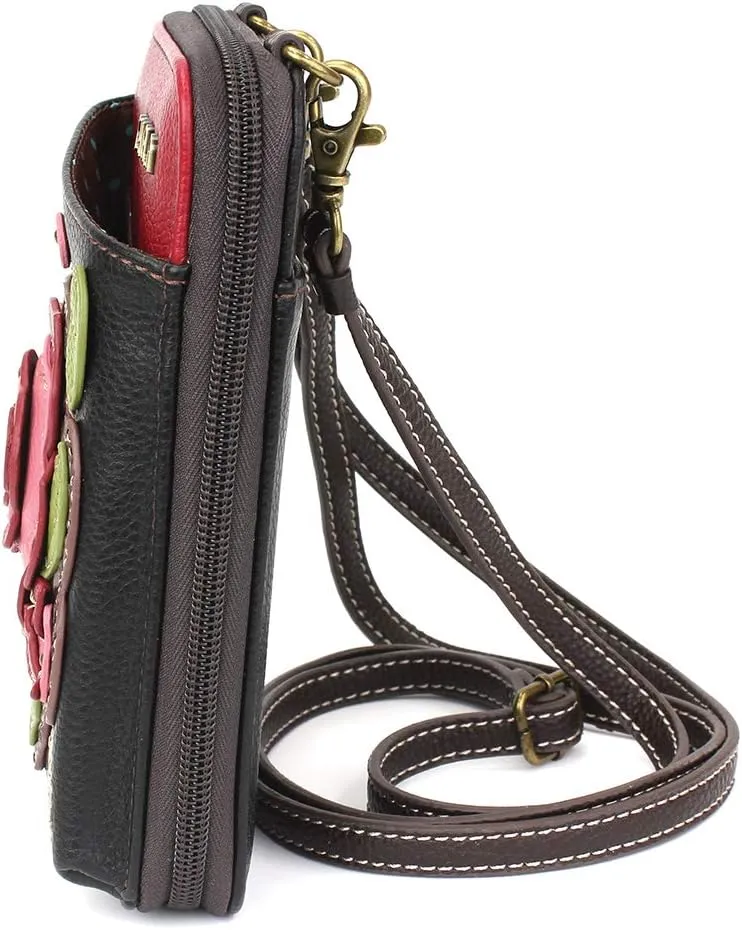 CHALA Wallet Crossbody Cell Phone Purse - Women Faux Leather Multicolor Handbag with Adjustable Strap