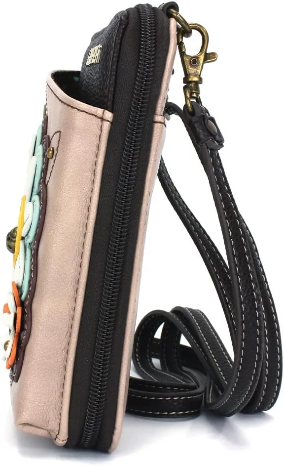 CHALA Wallet Crossbody Cell Phone Purse - Women Faux Leather Multicolor Handbag with Adjustable Strap