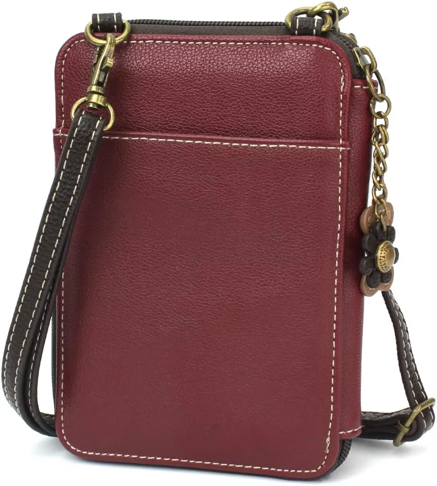 CHALA Wallet Crossbody Cell Phone Purse - Women Faux Leather Multicolor Handbag with Adjustable Strap