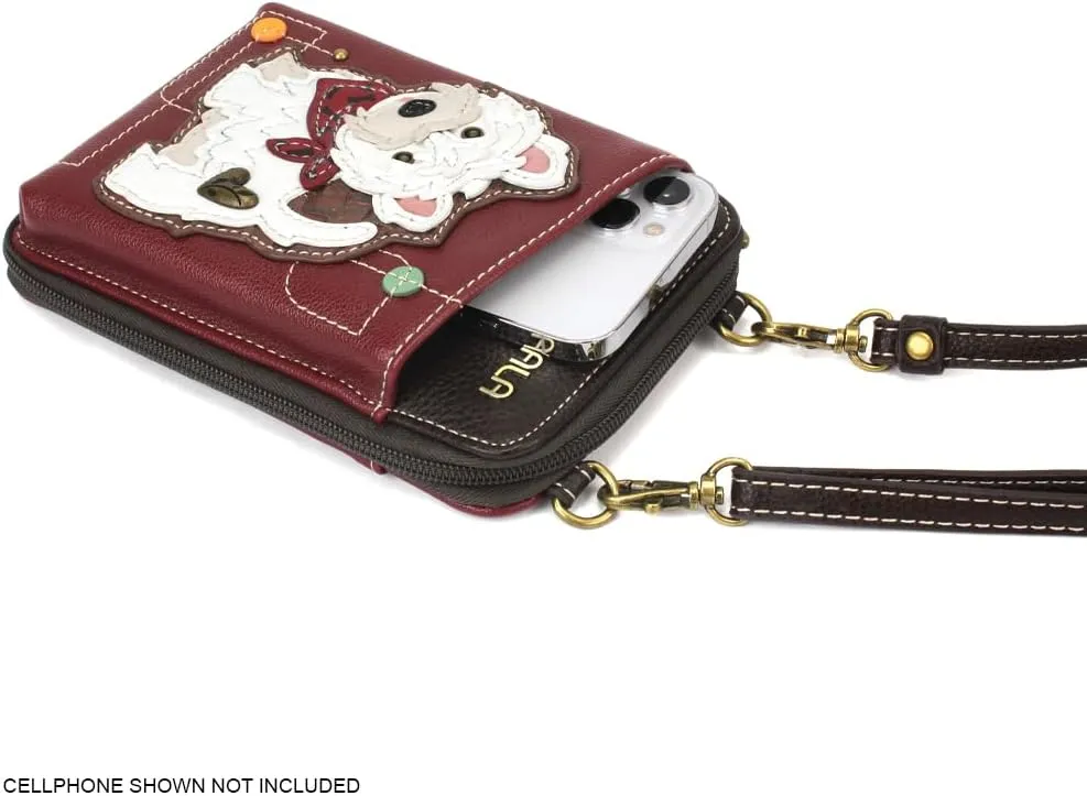 CHALA Wallet Crossbody Cell Phone Purse - Women Faux Leather Multicolor Handbag with Adjustable Strap