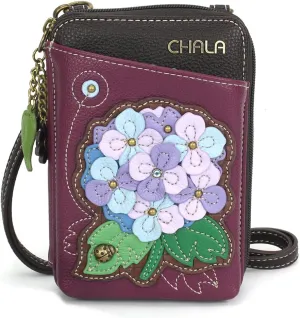 CHALA Wallet Crossbody Cell Phone Purse - Women Faux Leather Multicolor Handbag with Adjustable Strap