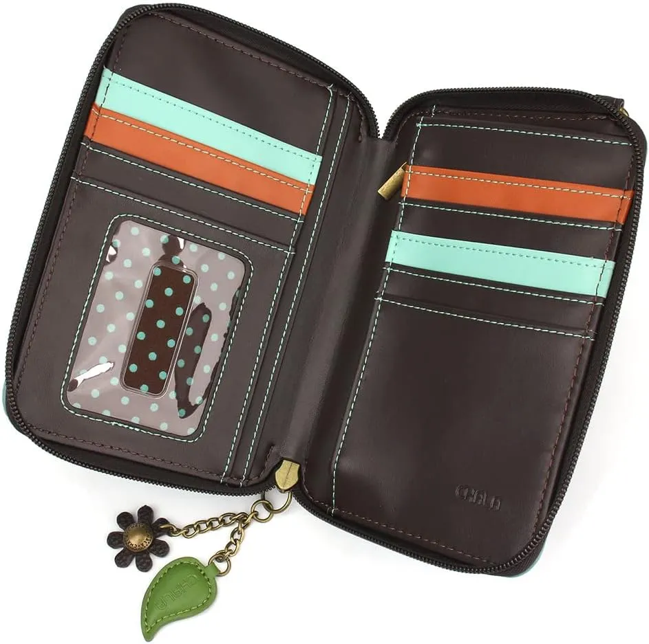 CHALA Wallet Crossbody Cell Phone Purse - Women Faux Leather Multicolor Handbag with Adjustable Strap