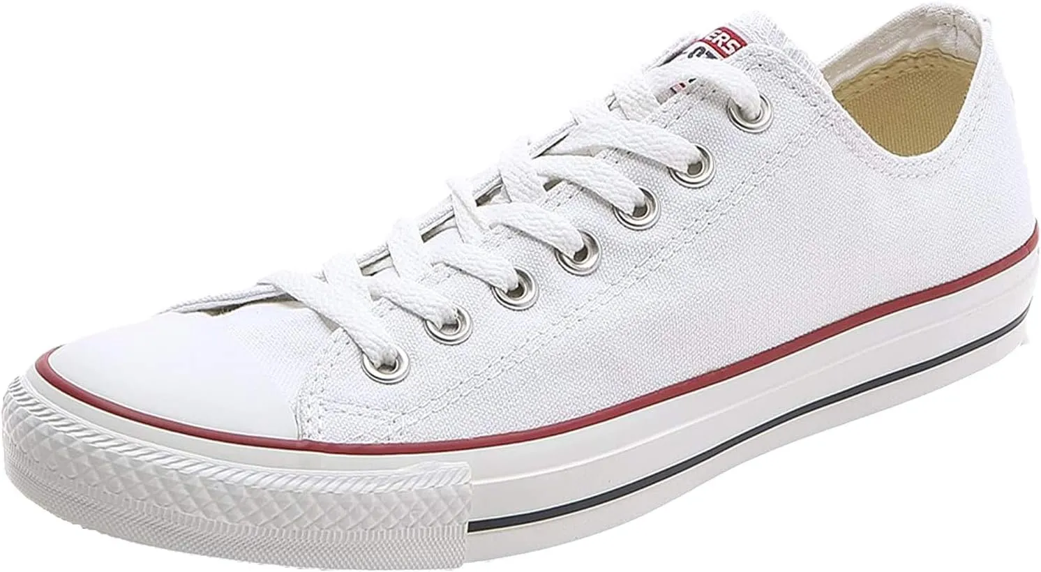 Converse Chuck Taylor All Star Canvas Low Top Sneaker, Optical White,9.5 Men/11.5 Women