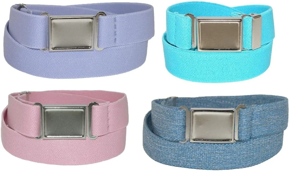 CTM® Kids' Elastic Stretch Adjustable Belt with Magnetic Buckle