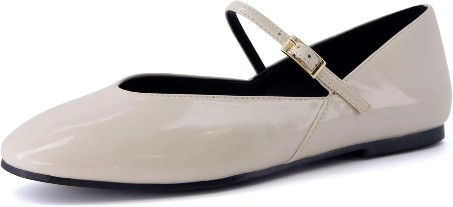 CUSHIONAIRE Women's Amour Mary Jane Flat with  Memory Foam, Wide Widths Available