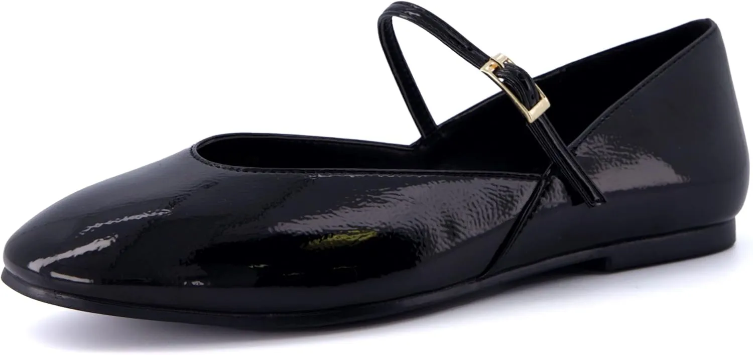 CUSHIONAIRE Women's Amour Mary Jane Flat with  Memory Foam, Wide Widths Available