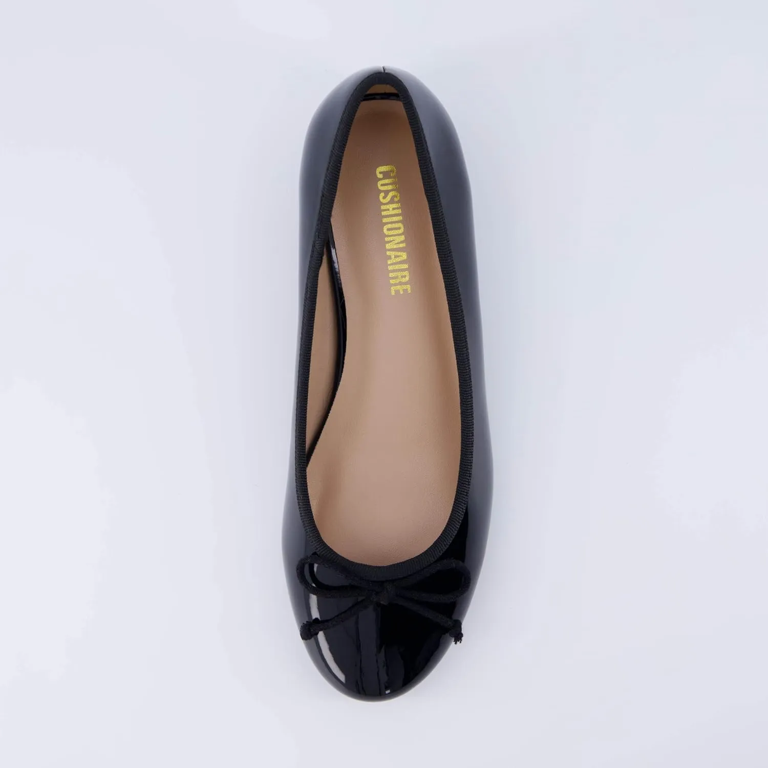 CUSHIONAIRE Women's Frenchie Dress Ballerina Flat  Memory Foam, Wide Widths Available