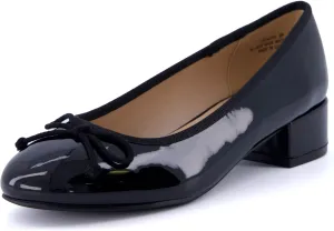CUSHIONAIRE Women's Frenchie Dress Ballerina Flat  Memory Foam, Wide Widths Available