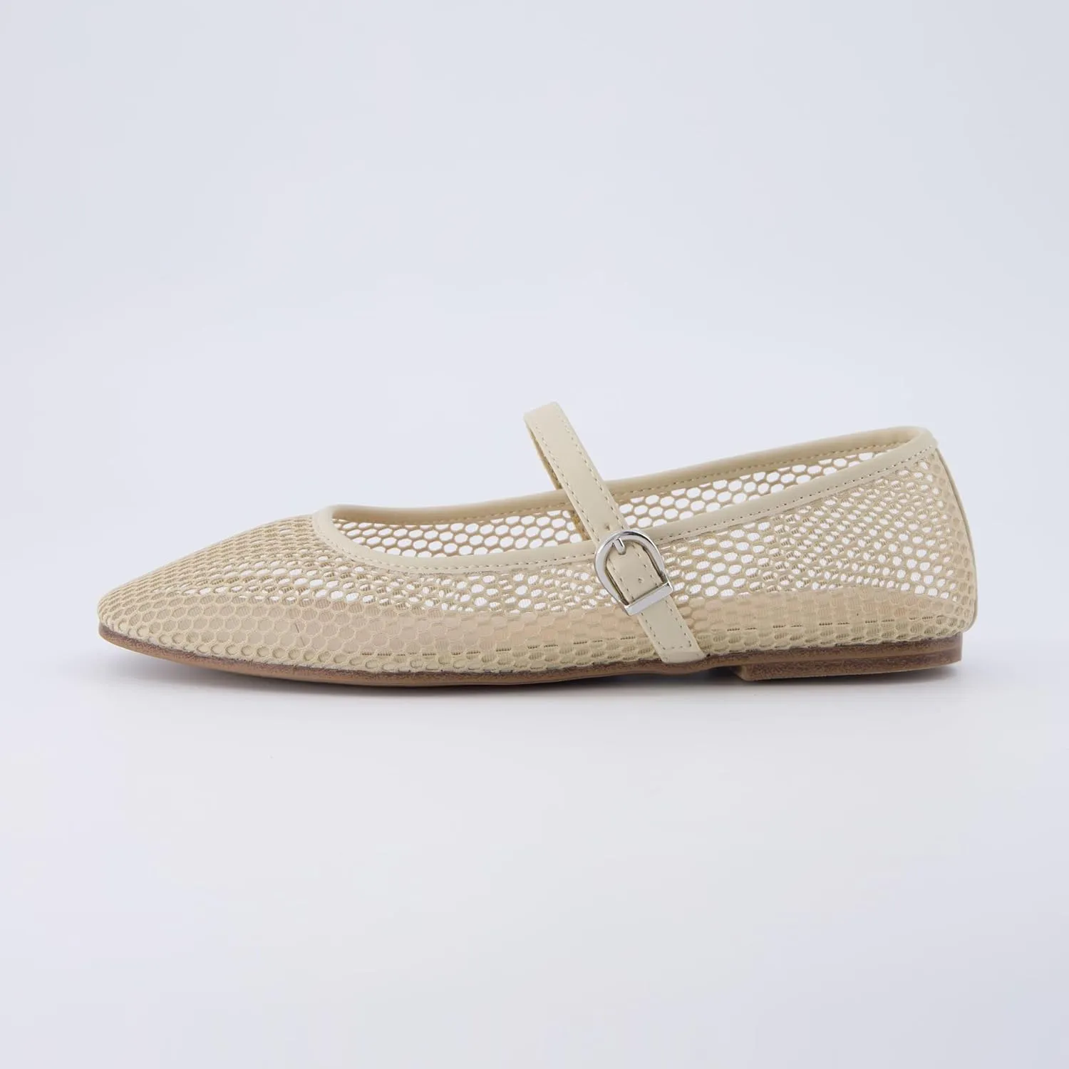 CUSHIONAIRE Women's Muse Mesh Flat  Memory Foam and Wide Widths Available