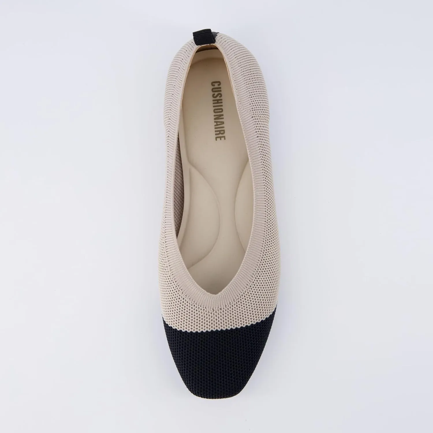 CUSHIONAIRE Women's Splendor Knit Flat with  Memory Foam, Wide Widths Available