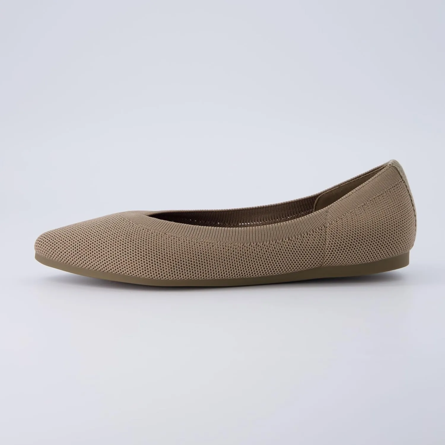 CUSHIONAIRE Women's Surrey Knit Flat with  Memory Foam, Wide Widths Available