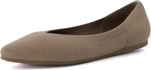 CUSHIONAIRE Women's Surrey Knit Flat with  Memory Foam, Wide Widths Available