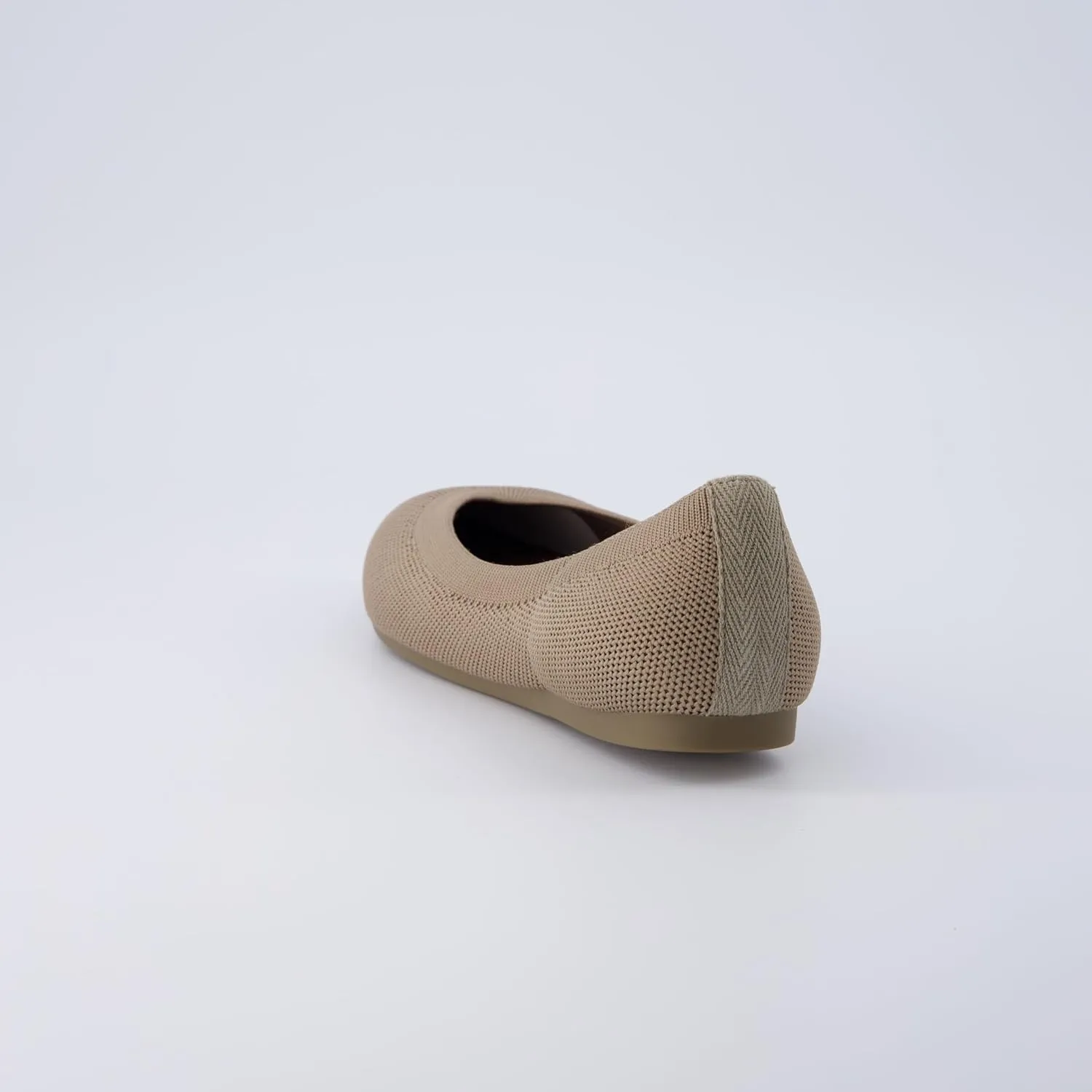 CUSHIONAIRE Women's Surrey Knit Flat with  Memory Foam, Wide Widths Available