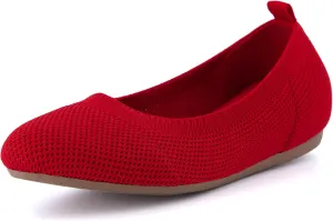 CUSHIONAIRE Women's Whiz Hidden Wedge Knit Flat with  Memory Foam and Wide Widths Available