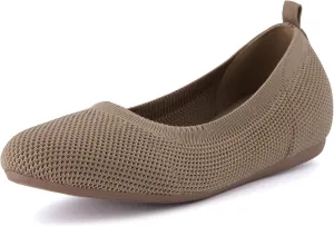 CUSHIONAIRE Women's Whiz Hidden Wedge Knit Flat with  Memory Foam and Wide Widths Available