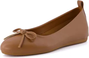 CUSHIONAIRE Women's Windy Hidden Wedge Bow Flat with  Memory Foam and Wide Widths Available