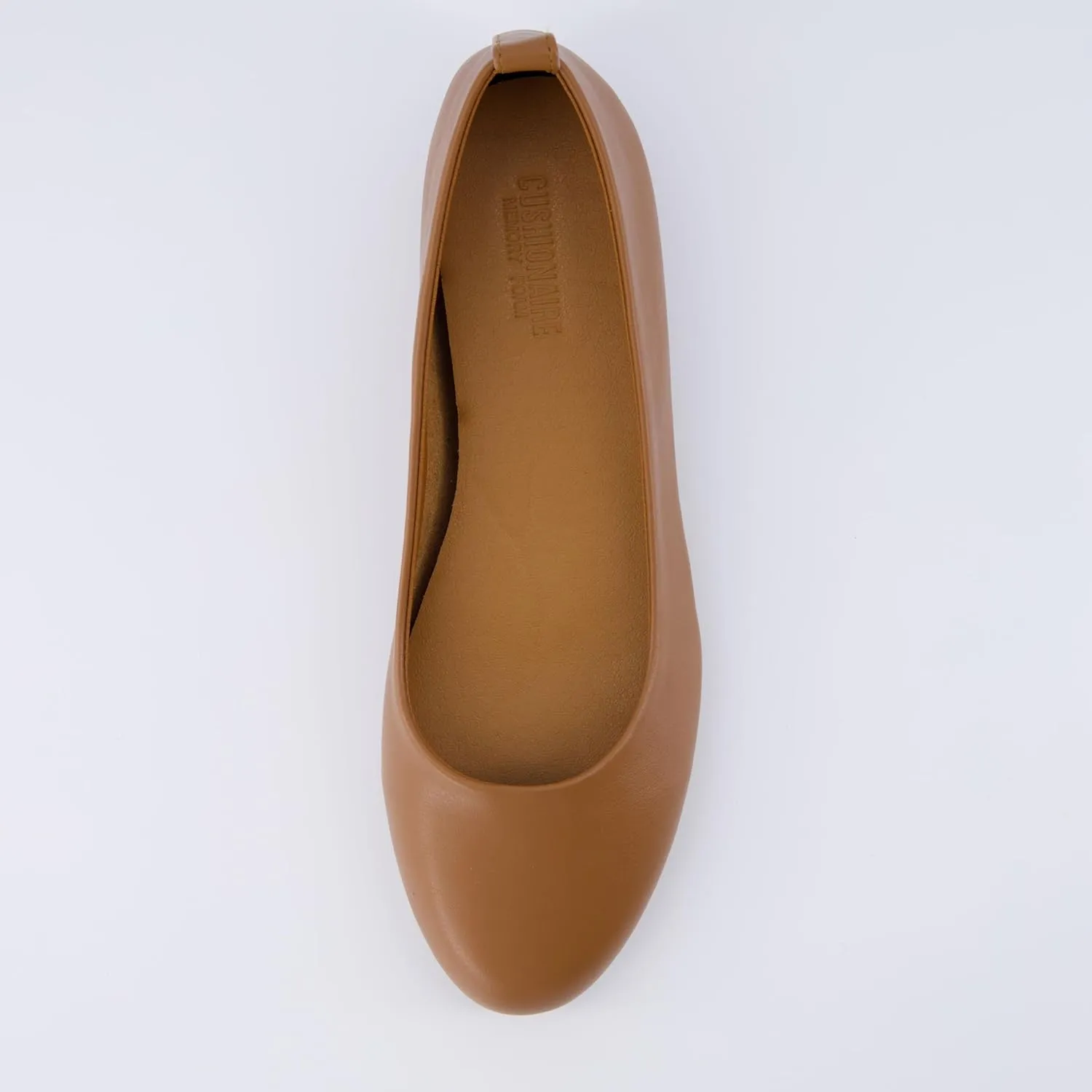 CUSHIONAIRE Women's Wink Hidden Wedge Flat with  Memory Foam and Wide Widths Available