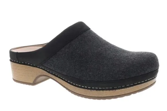 Dansko Bethann Clog Charcoal Wool