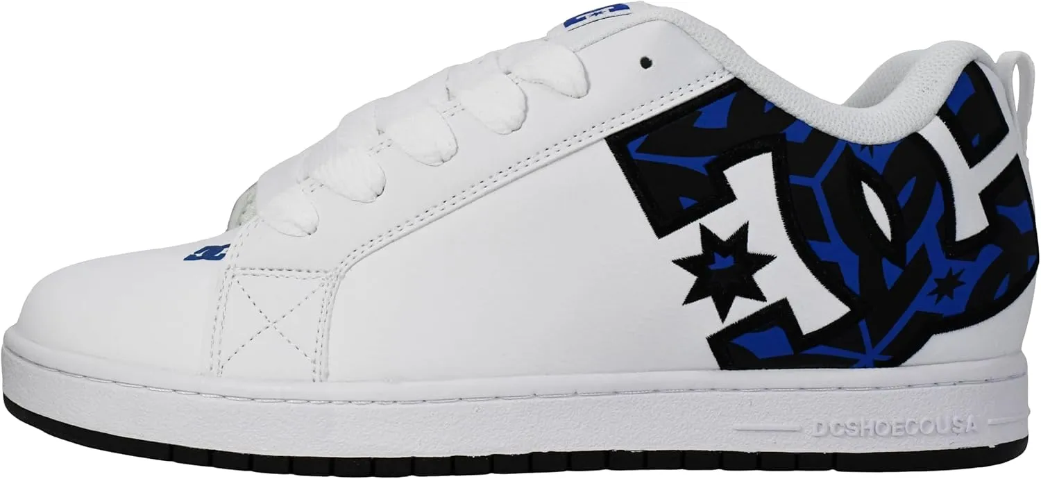 DC Men's Court Graffik Casual Low Top Skate Shoe Sneaker