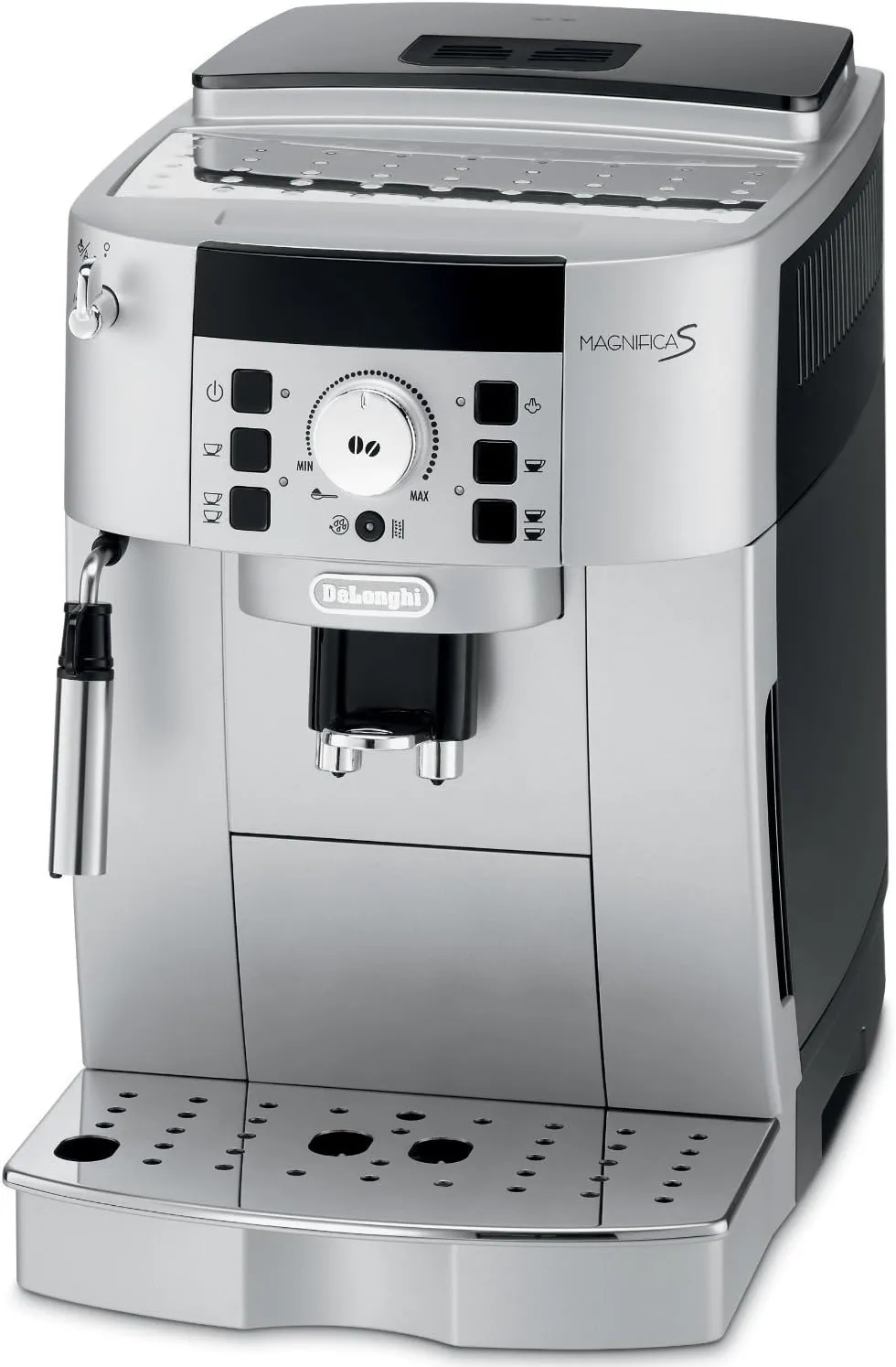 DeLonghi Magnifica XS Fully Automatic Espresso and Cappuccino Machine with Manual Cappuccino System, Silver