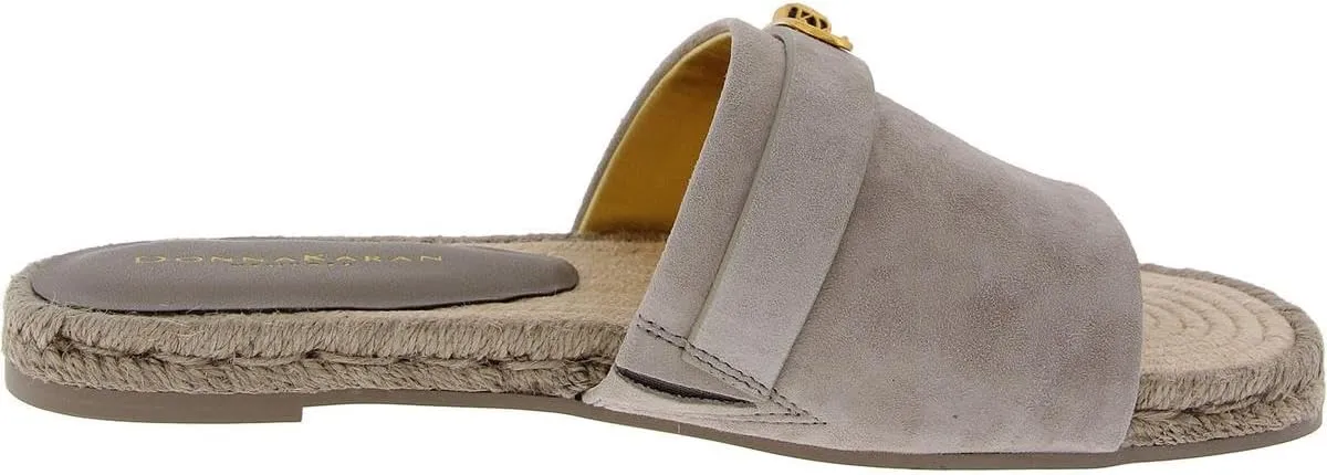 Donna Karan Womens Taci Suede Slip On Slide Sandals