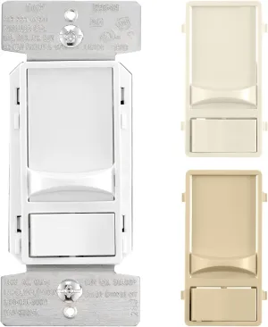 Eaton Universal Slide Dimmer 120V, Light Almond/White/Ivory