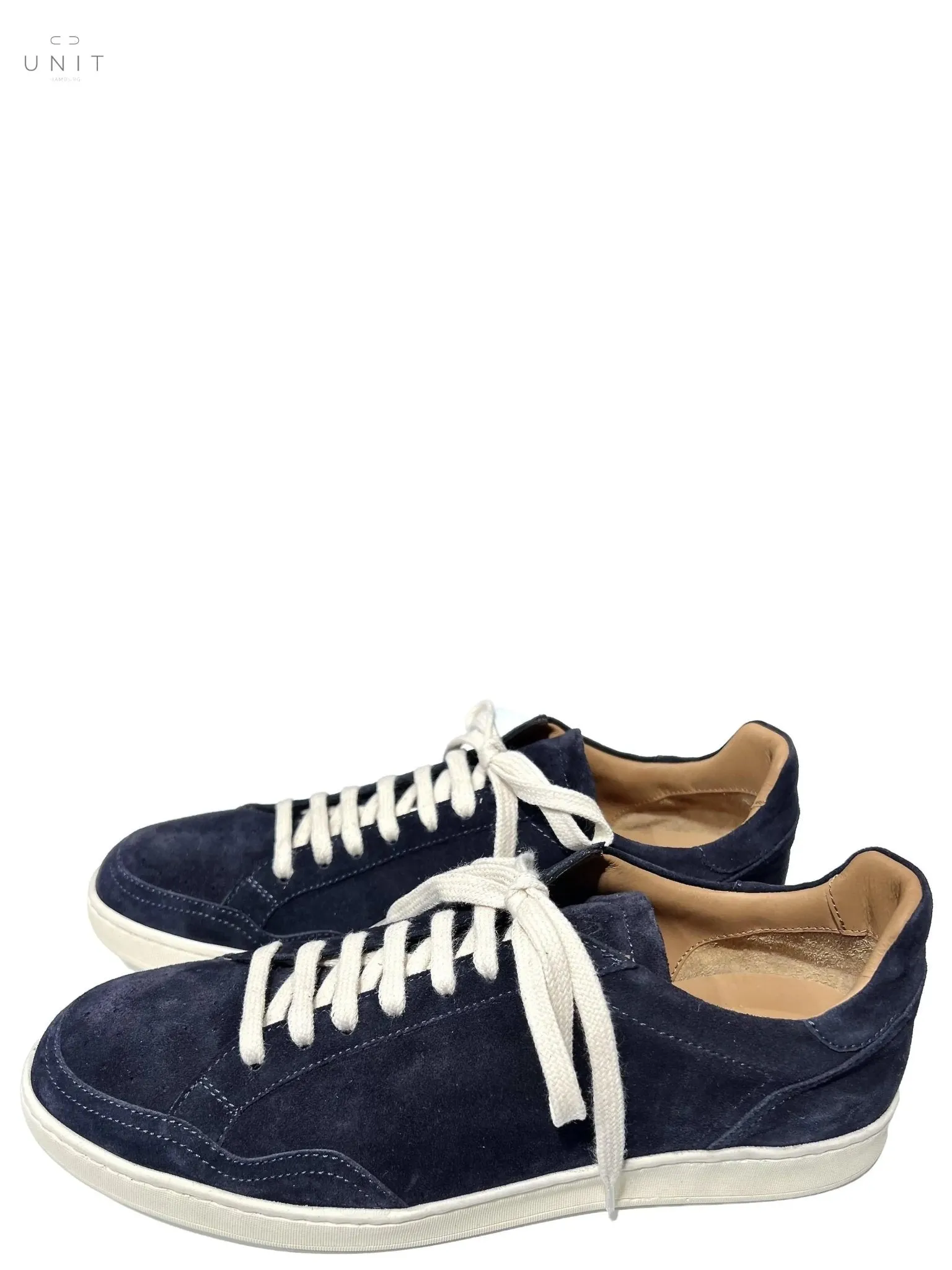 Elia Maurizi, Sneaker, Kautschuksohle, Velours, blau