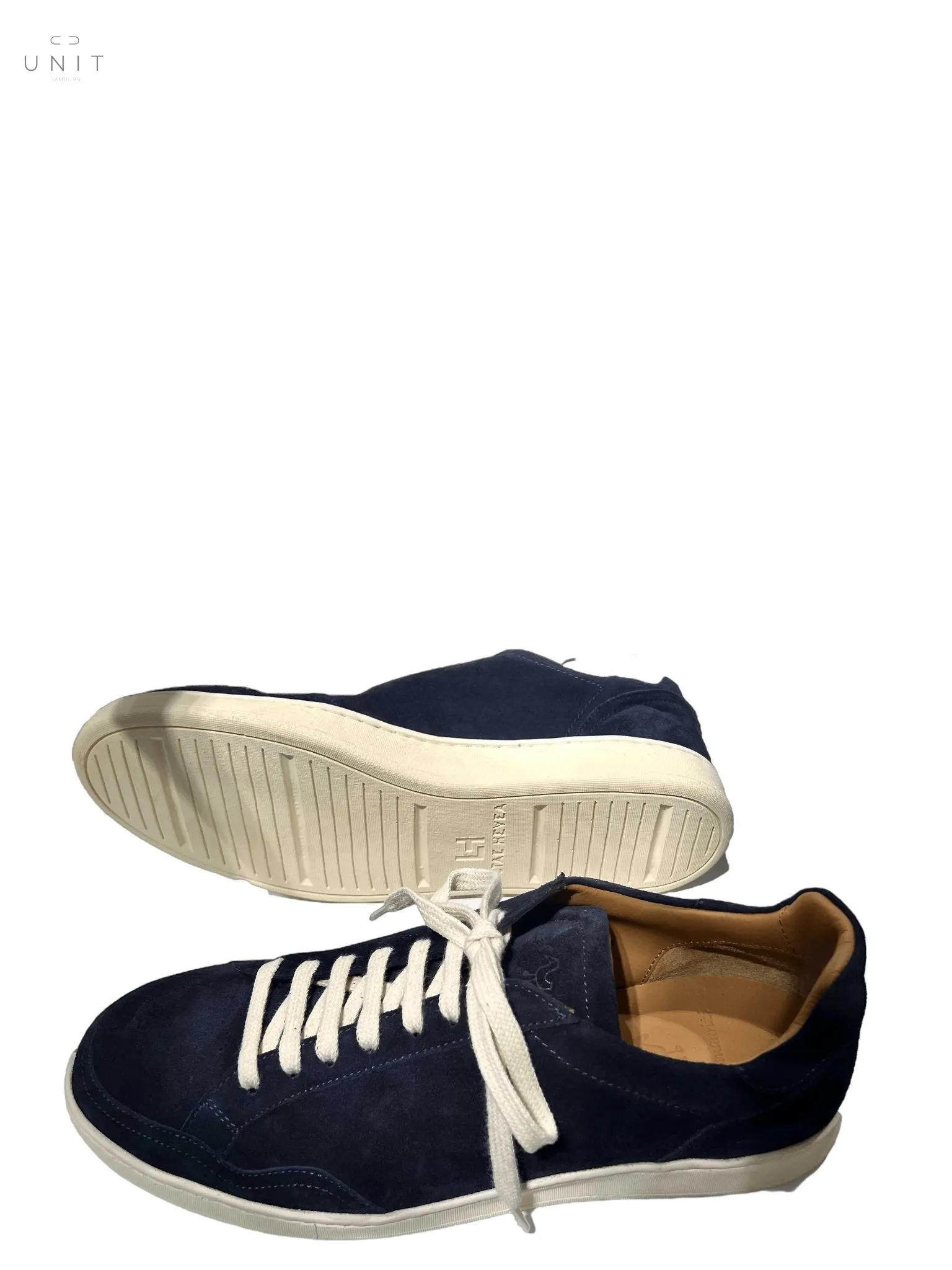 Elia Maurizi, Sneaker, Kautschuksohle, Velours, blau