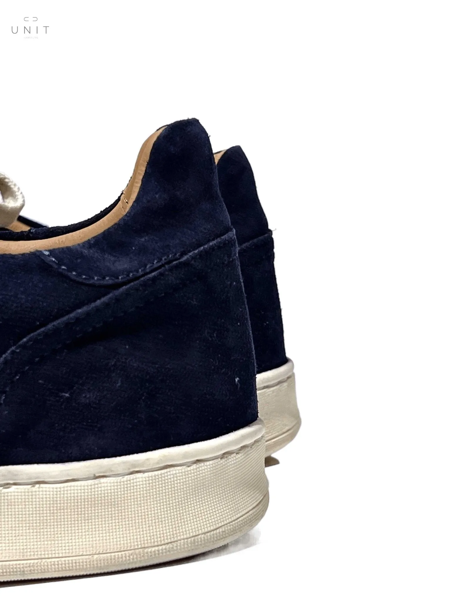 Elia Maurizi, Sneaker, Kautschuksohle, Velours, blau