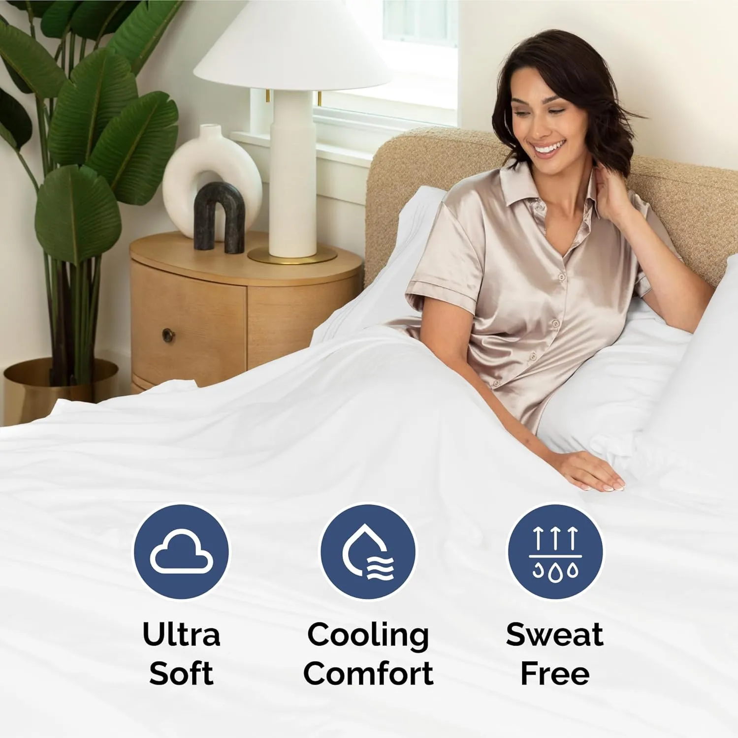 Extra Deep King Sheet Set - 6 Piece Breathable & Cooling Sheets - Hotel Luxury Bedding Set w/18-24 Inch Extra Deep Pockets - Easy & Secure Fit - Super Soft, Wrinkle Free and Comfy - White, King Size