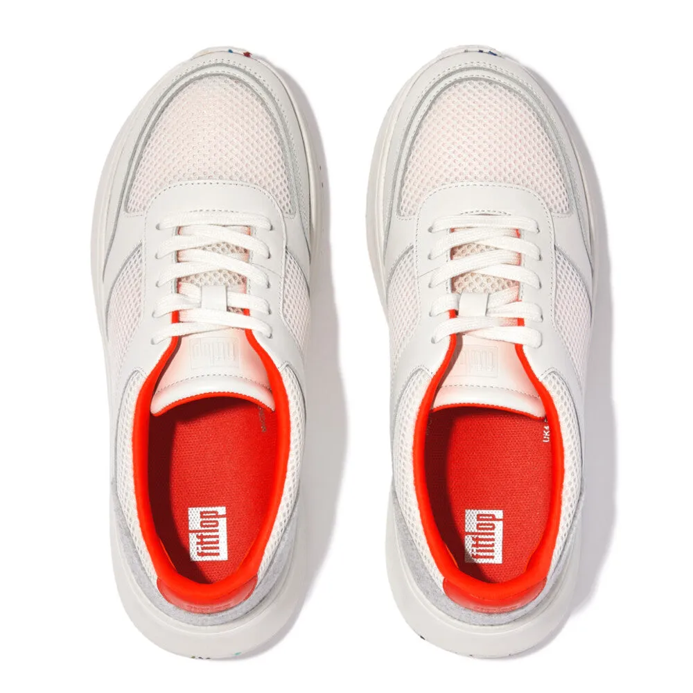 F-MODE E01 Limited Edition Leather-Mix Flatform Trainers