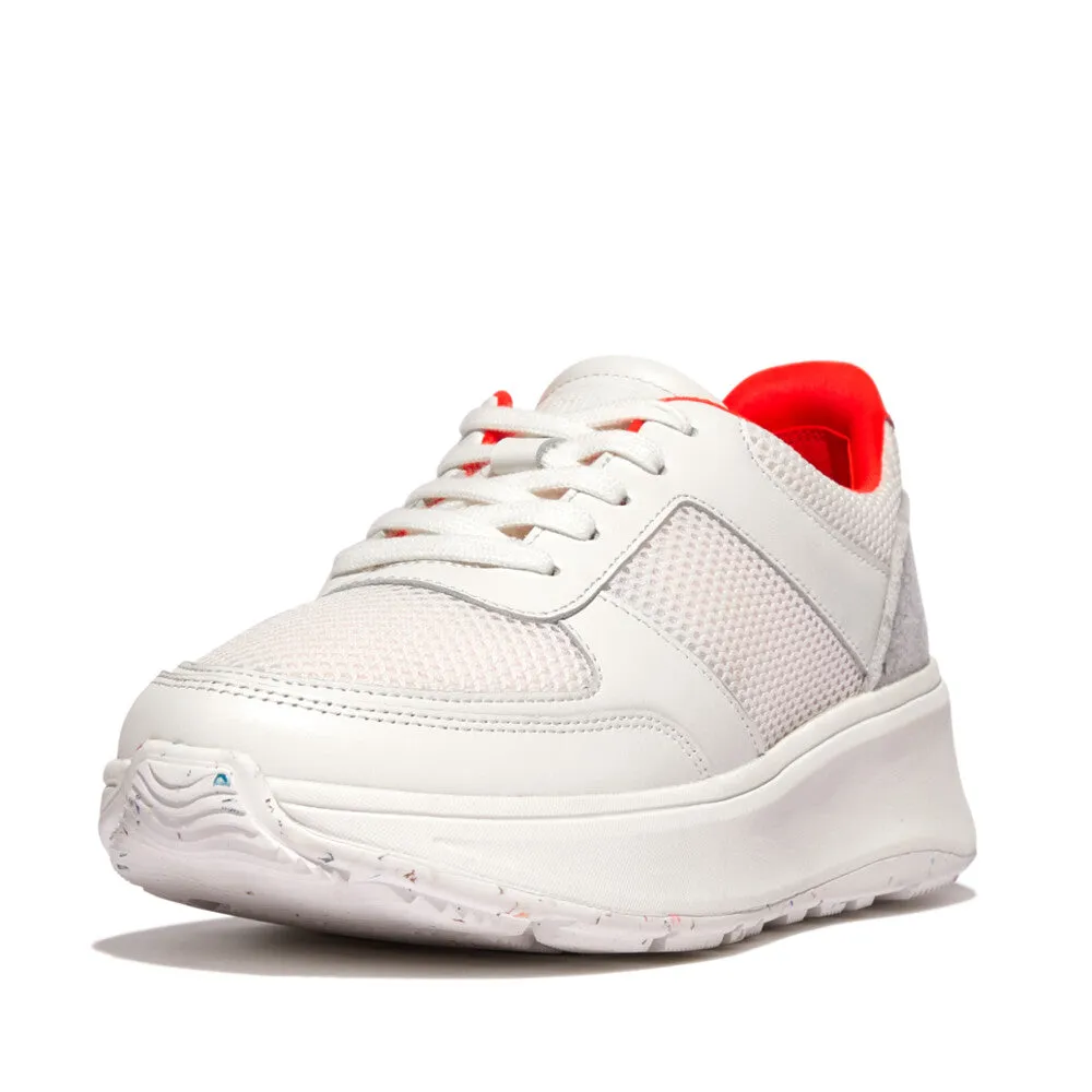 F-MODE E01 Limited Edition Leather-Mix Flatform Trainers