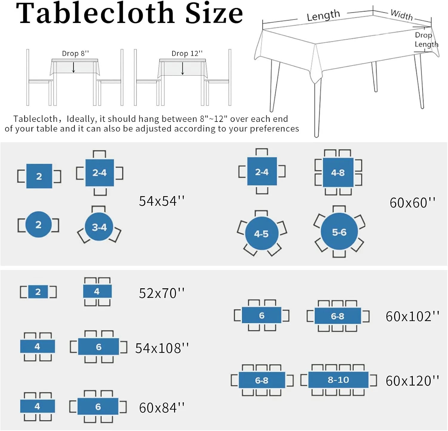 Fall Outdoor Tablecloth with Umbrella Hole, Farmhouse Orange White Stripe Square Tables Zippered Table Cloth Waterproof Tabletop Table Cover Collection for Patio, Garden, Picnic, Camping, Dining