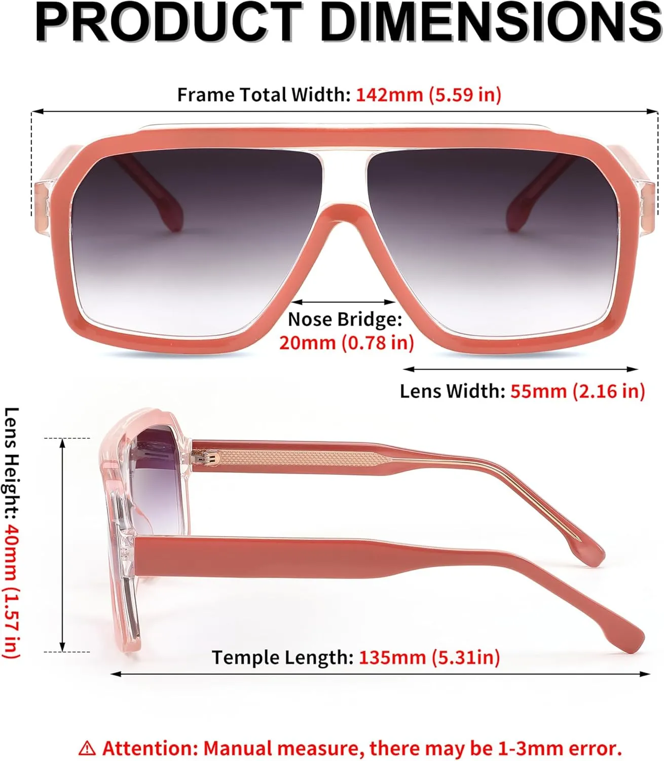 FEISEDY Sunglasses Men Square Aviator Frame UV400 Sun Glasses Driving Running Fishing Golf Hiking B0059