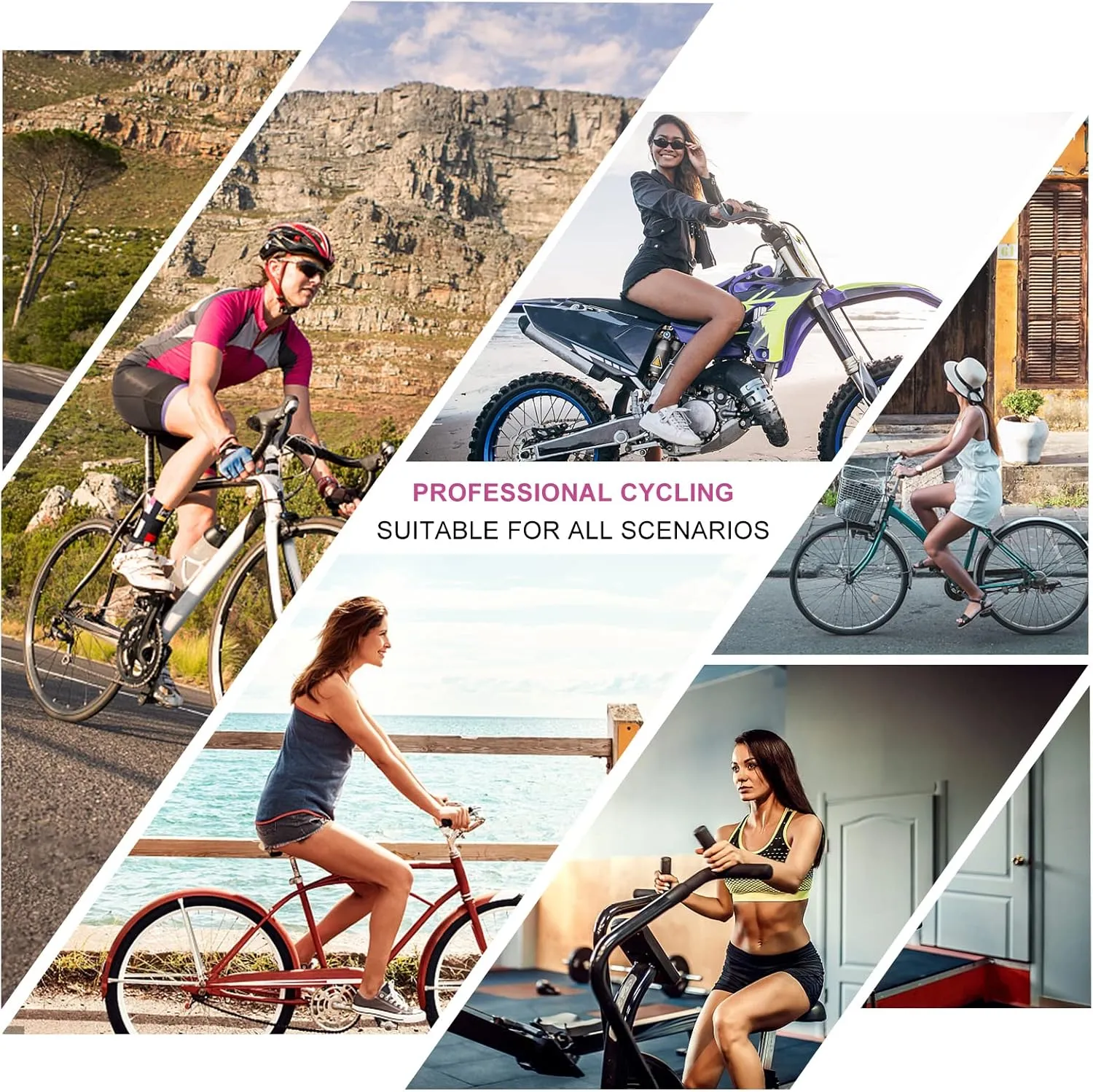 FEIXIANG Cycling Underwear for Women, 4D Padded Bike Bicycle Shorts Cycle Biking Riding Undershorts MTB Mountain