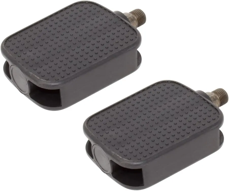 Fenix Square Platform Barefoot Cruiser Bike Pedals Black, Various Sizes
