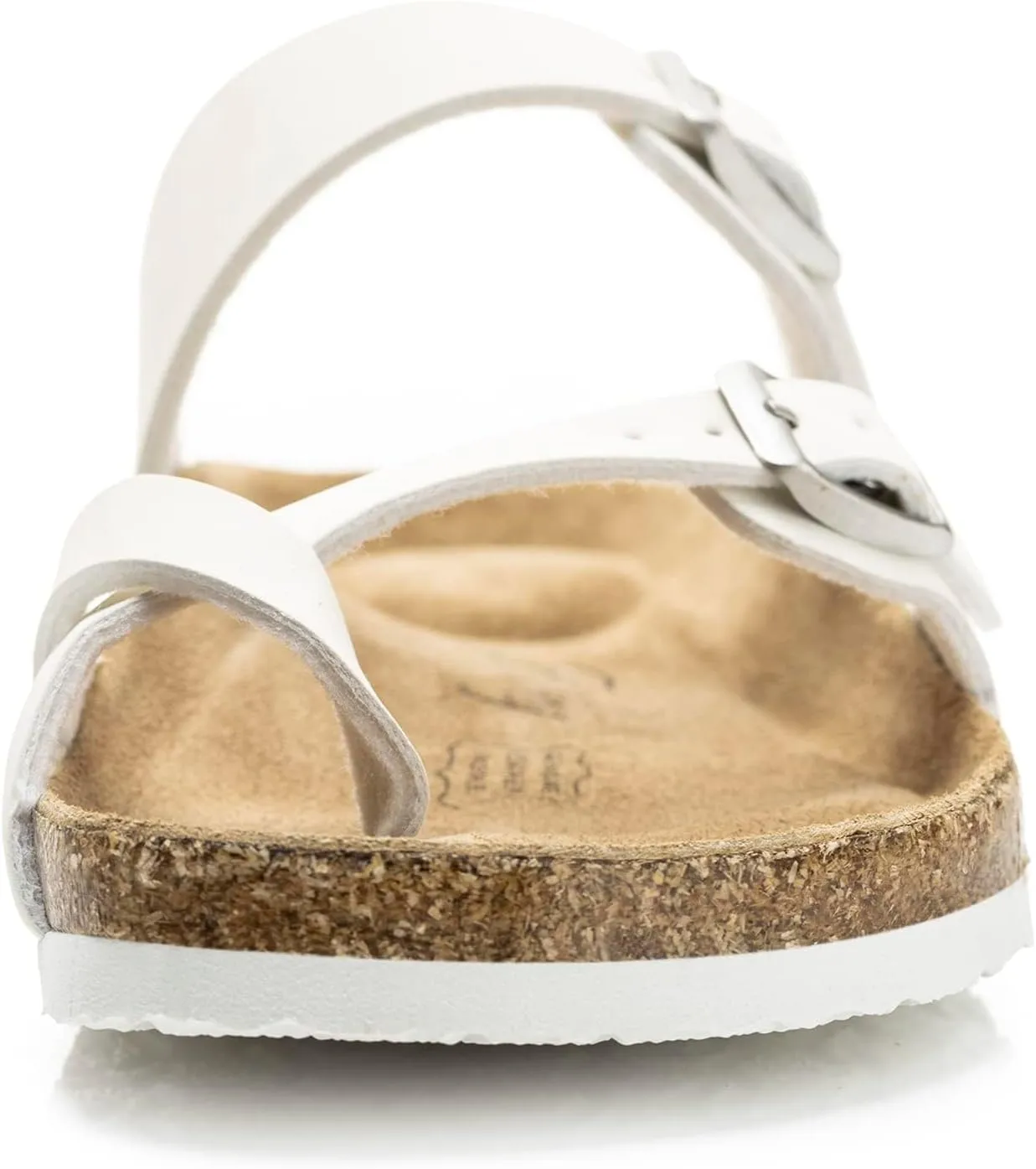 FITORY Womens Leather Slide Sandals with Comfort Cork Footbed Size 6-11