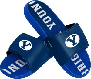 FOCO BYU Cougars NCAA Mens Gradient Wordmark Gel Slide - XL