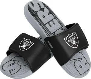 FOCO Las Vegas Raiders NFL Mens Gradient Wordmark Gel Slide - XL