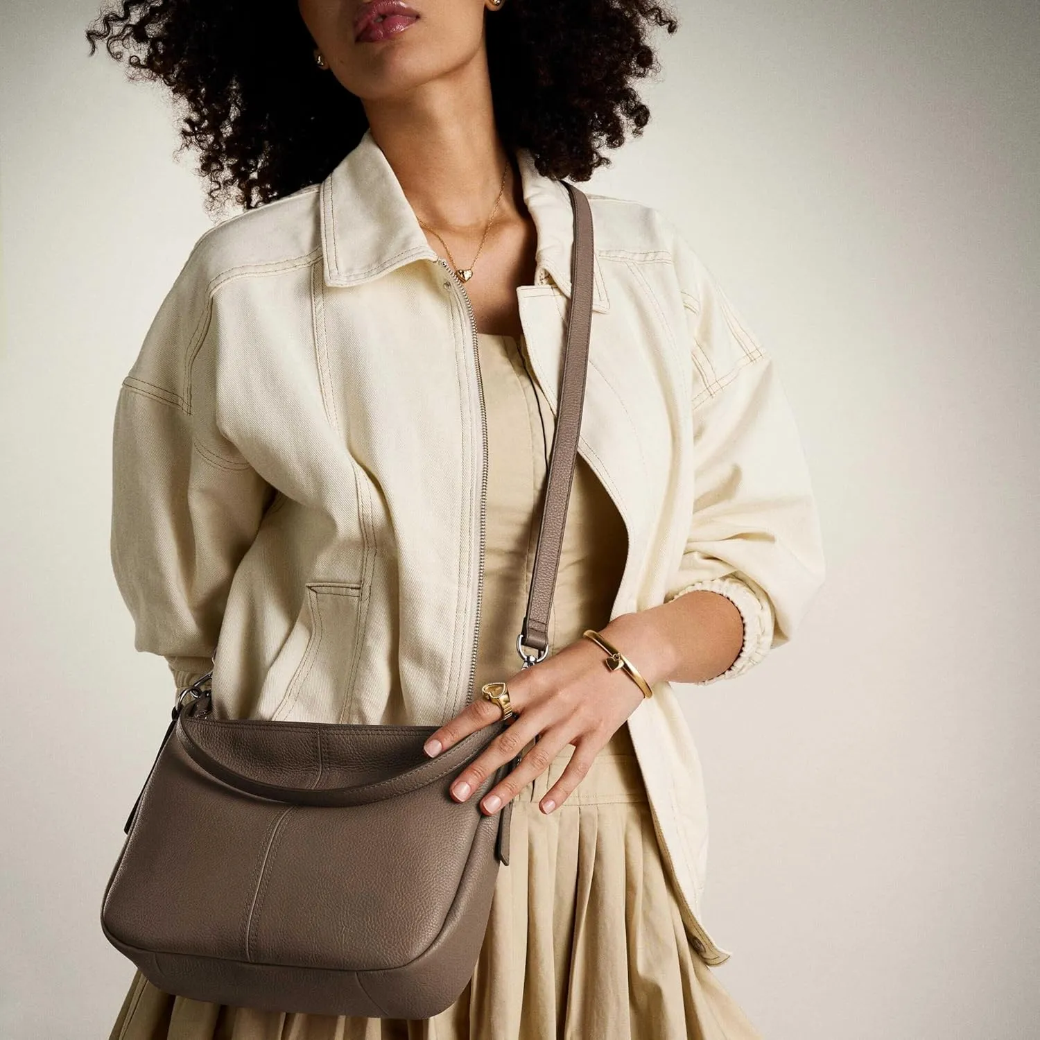 Fossil Women's Jolie Leather Crossbody Purse Handbag for Women