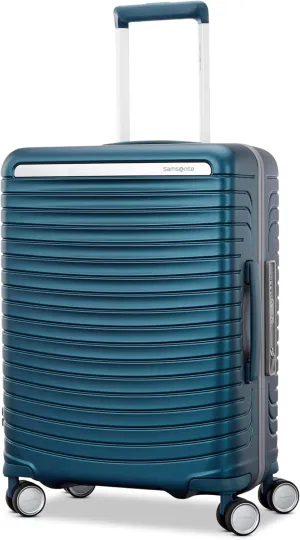 Framelock Max 21” Carry-On Hardshell Zipperless Luggage - Highly Secure Integrated Eazylock™ Mechanism - RightHeight™ Adjustable Handle System - 360° Spinner Wheels - Airline Approved - Emerald Teal