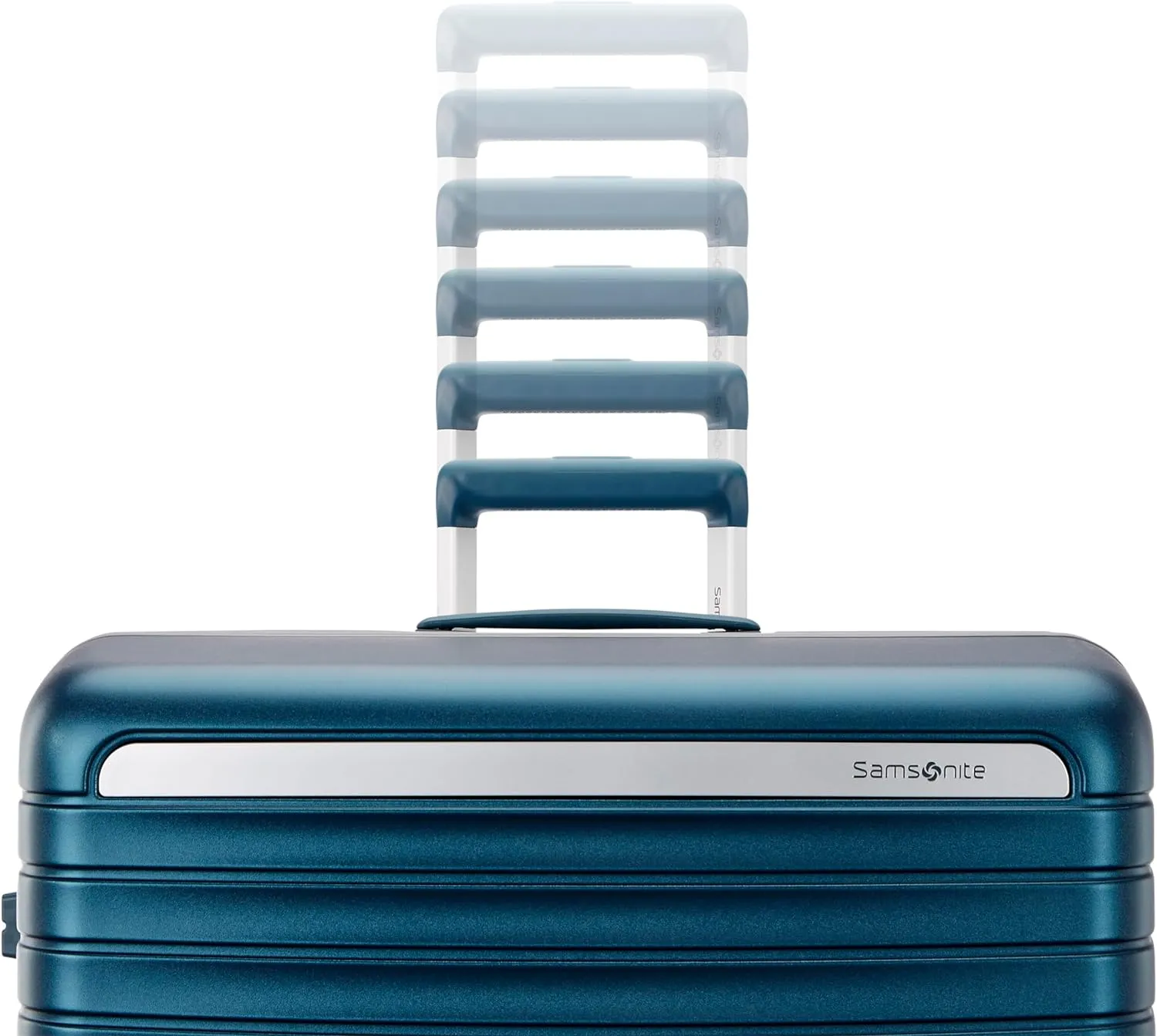 Framelock Max 21” Carry-On Hardshell Zipperless Luggage - Highly Secure Integrated Eazylock™ Mechanism - RightHeight™ Adjustable Handle System - 360° Spinner Wheels - Airline Approved - Emerald Teal