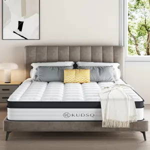 Full Size Mattress 12 Inch, Full Mattress in a Box with Memory Foam and Pocket Spring for Pressure Relief & Comfort Sleep, Medium Firm Feel, Fiberglass Free Bed in a Box/CertiPUR-US
