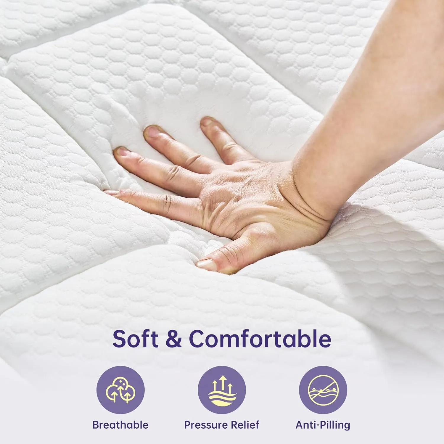 Full Size Mattress 12 Inch, Full Mattress in a Box with Memory Foam and Pocket Spring for Pressure Relief & Comfort Sleep, Medium Firm Feel, Fiberglass Free Bed in a Box/CertiPUR-US