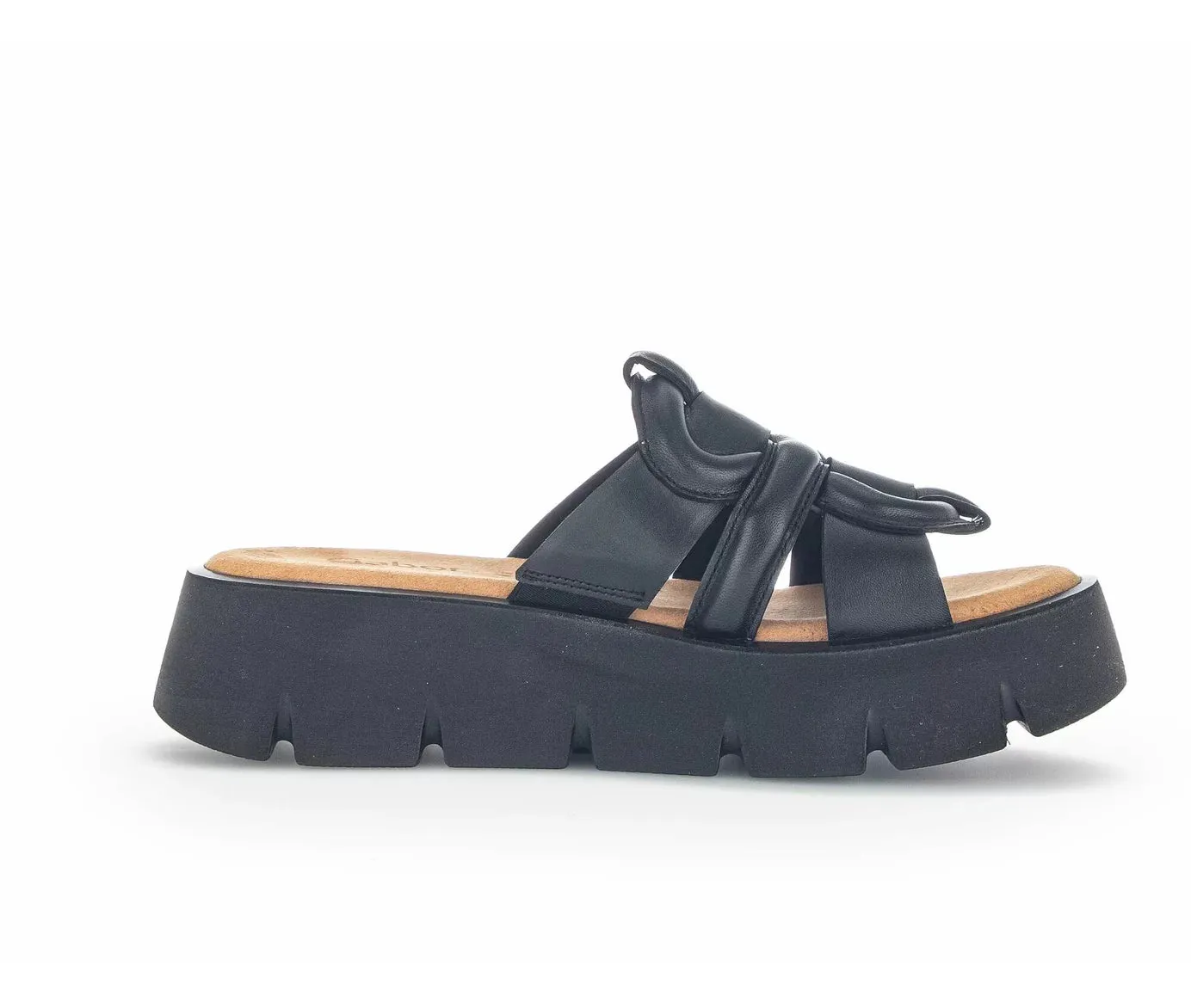 GABOR 24.751.27 PUFFY FIGURE 8 SLIP ON BLACK
