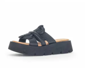 GABOR 24.751.27 PUFFY FIGURE 8 SLIP ON BLACK